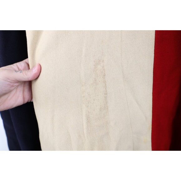 Vtg 30s 40s Distressed Heavyweight Wool Military Band Cape Nurse Cloak Womens - Picture 8 of 16